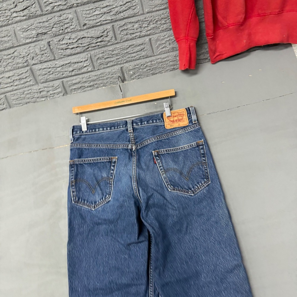 Levis 550 Relaxed Fit Tapered Leg Blue Denim Jeans Mens Medium Wash 5868